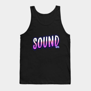 Sound Girl Pink Gradient Typography Tank Top